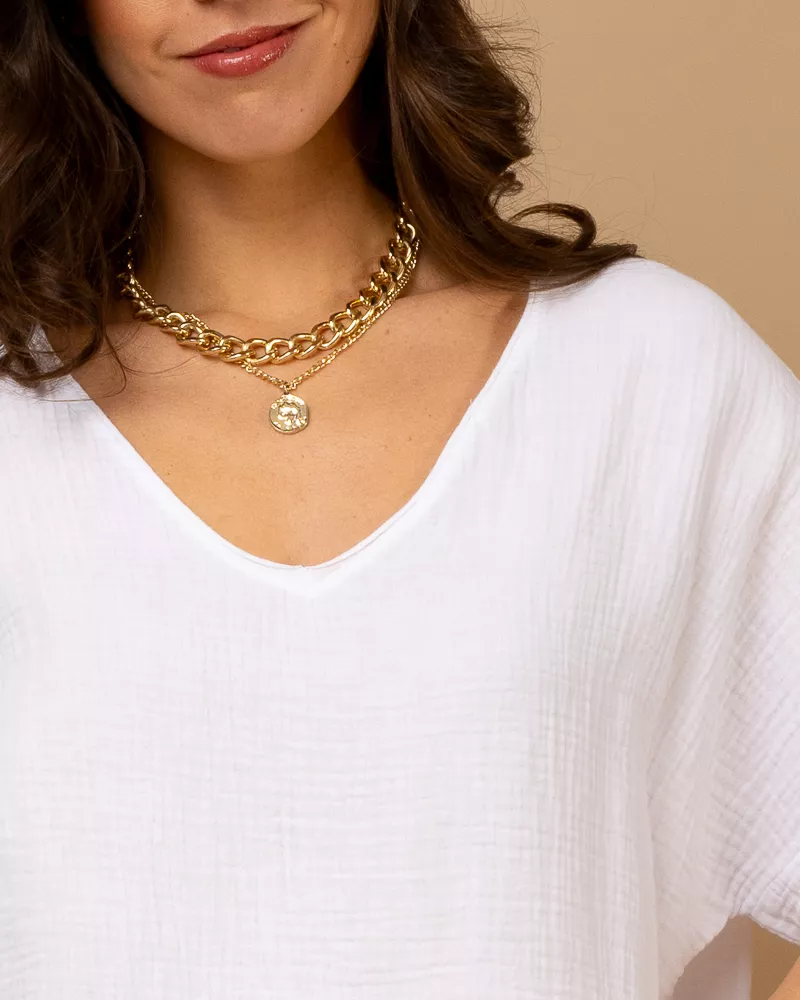 Oversize gaze de coton