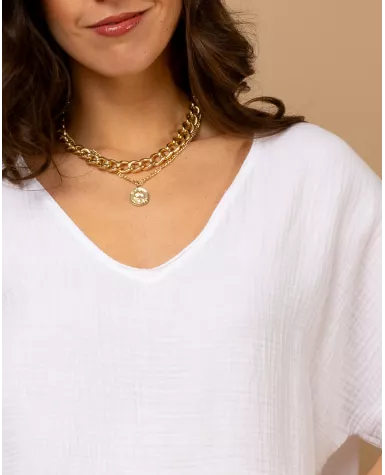 Oversize gaze de coton