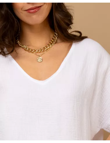 Oversize gaze de coton