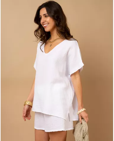 Oversize gaze de coton