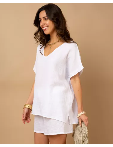 Oversize gaze de coton