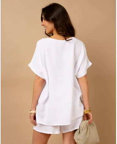 Oversize gaze de coton