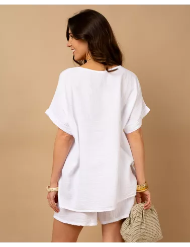 Oversize gaze de coton
