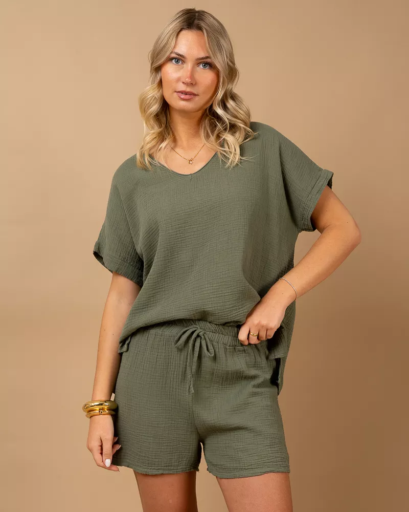 Oversize gaze de coton