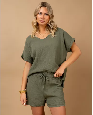 Oversize gaze de coton