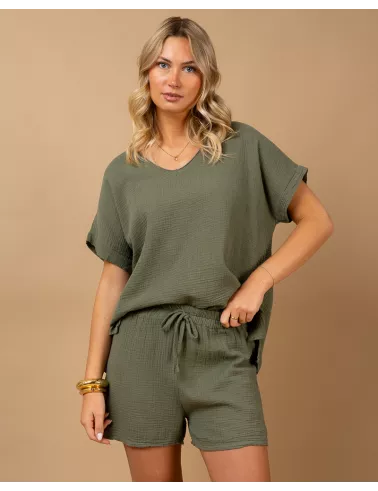 Oversize gaze de coton