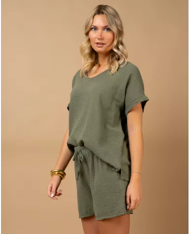 Oversize gaze de coton