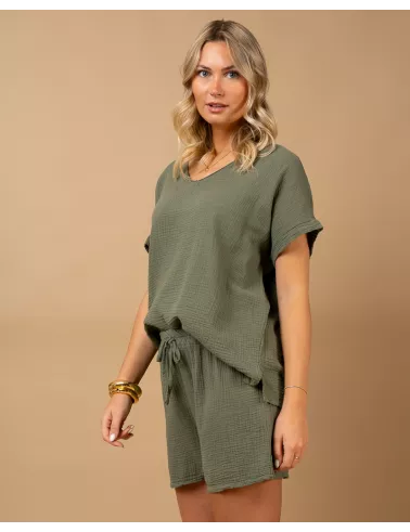 Oversize gaze de coton