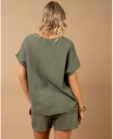 Oversize gaze de coton