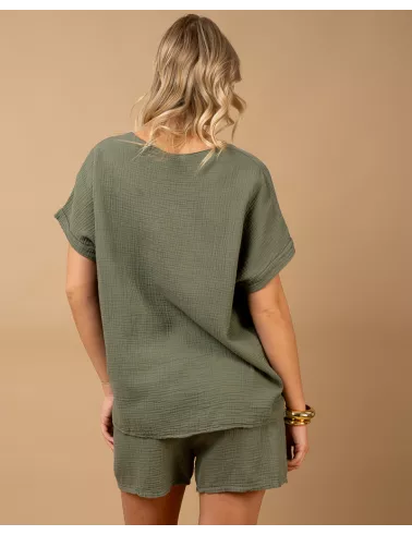 Oversize gaze de coton