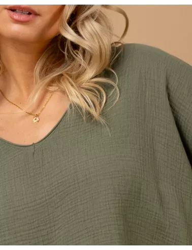 Oversize gaze de coton