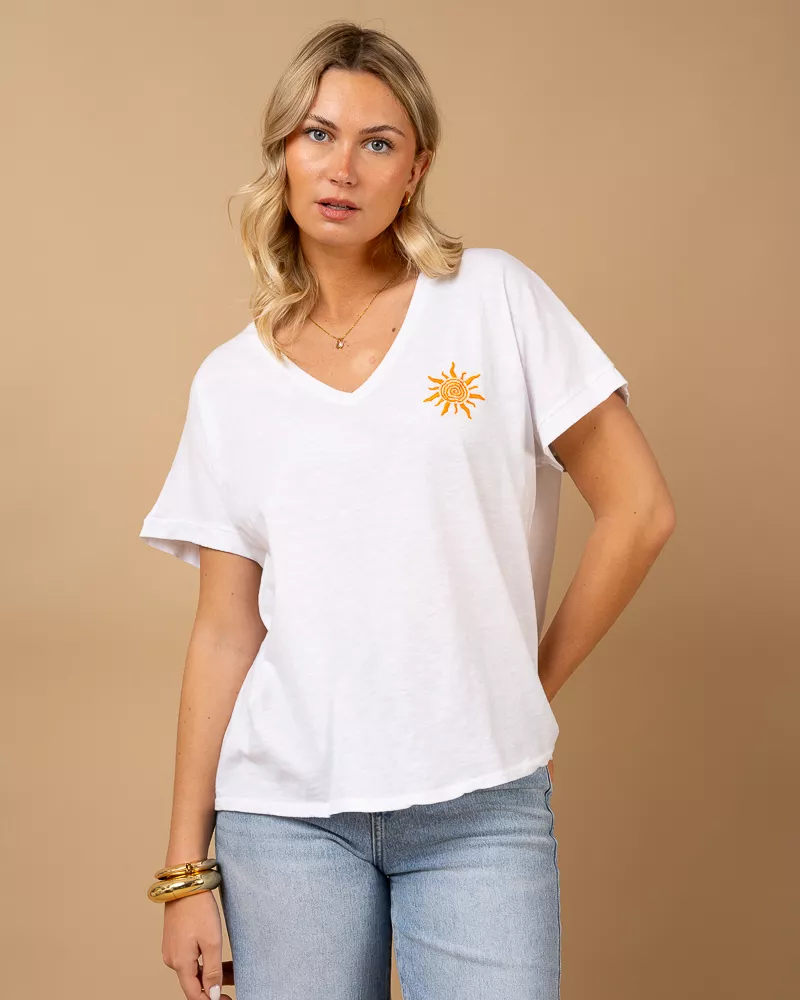 T-Shirt Soleil brodé