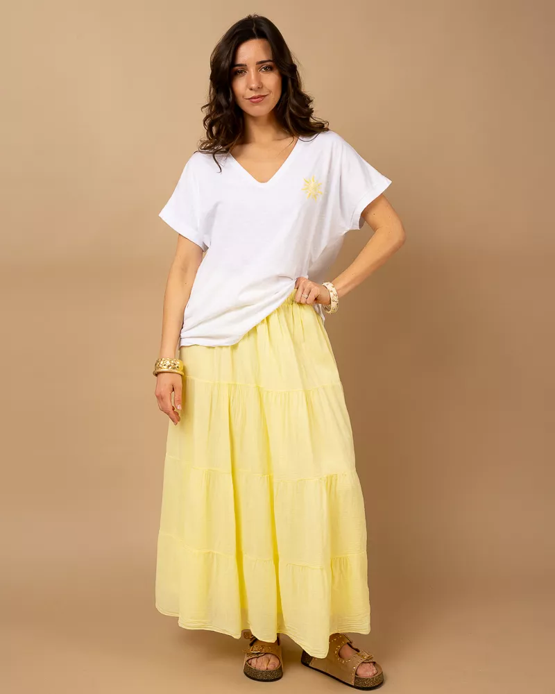 T-Shirt Soleil brodé