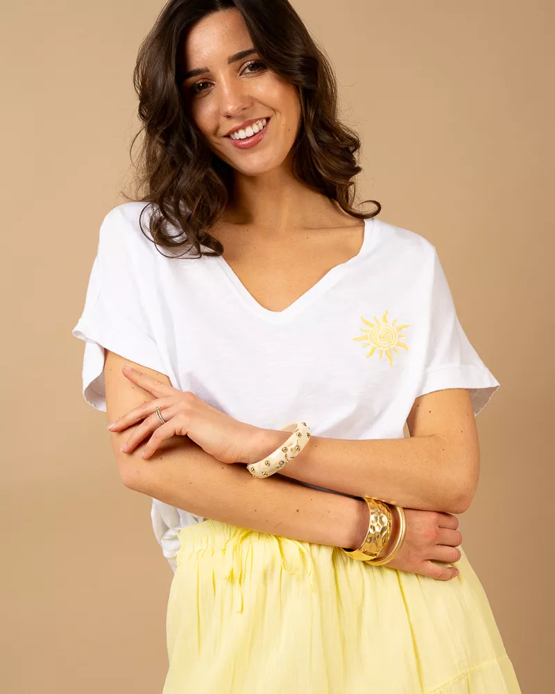 T-Shirt Soleil brodé