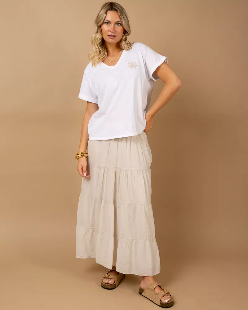 T-Shirt Soleil brodé