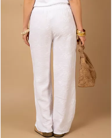 Pantalon broderie
