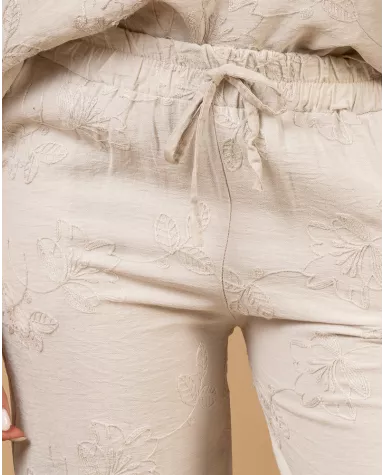 Pantalon broderie