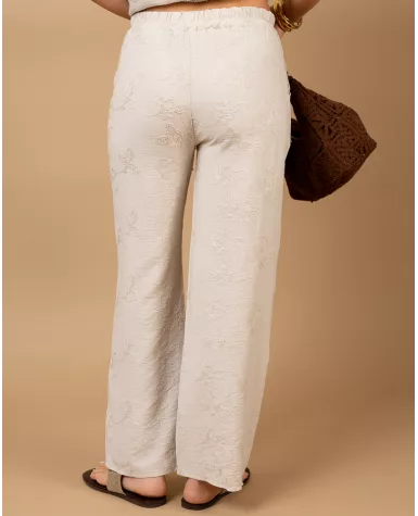 Pantalon broderie