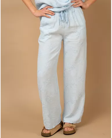 Pantalon broderie
