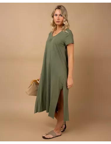 Robe longue palmier
