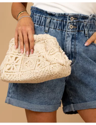 Short jean élastique