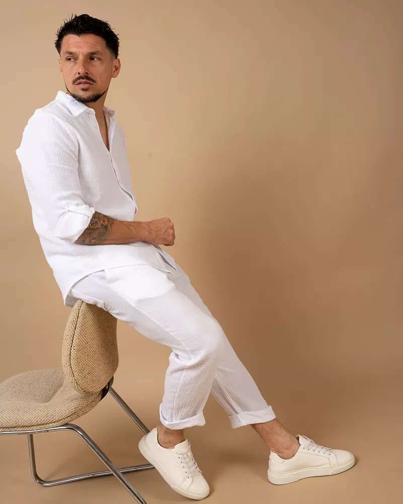 Pantalon gaze de coton