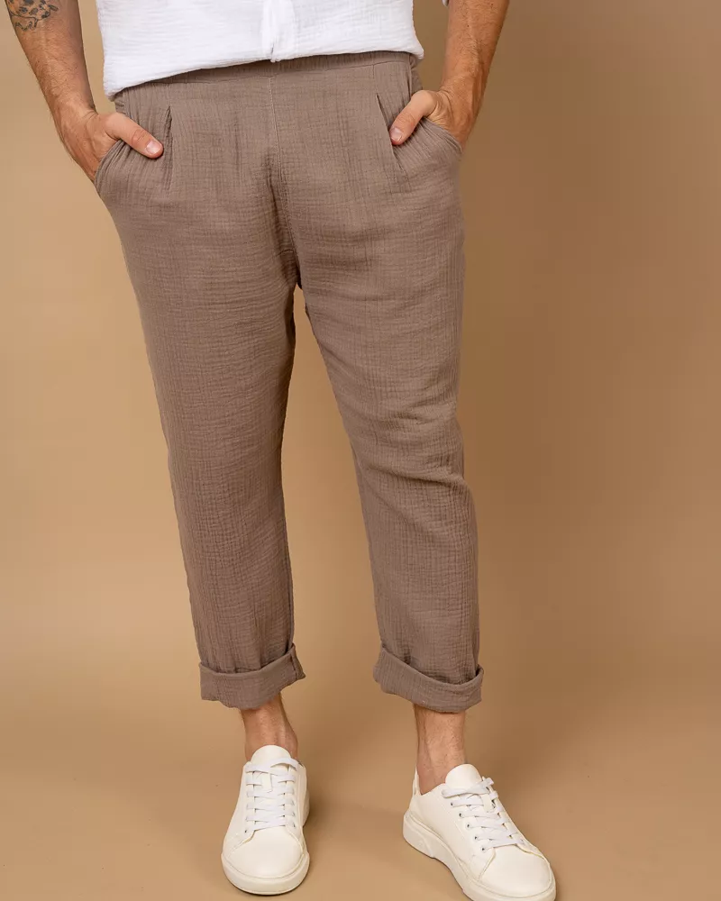 Pantalon gaze de coton