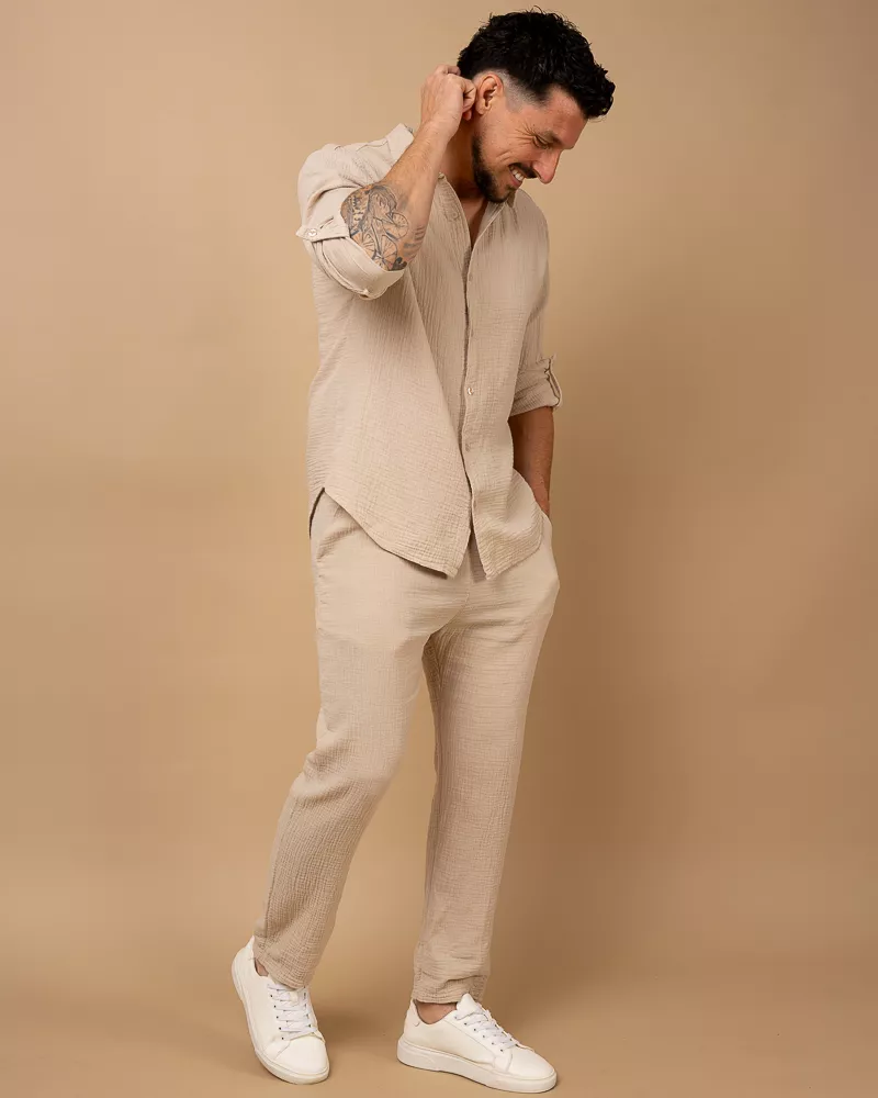 Pantalon gaze de coton