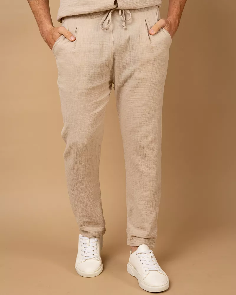 Pantalon gaze de coton