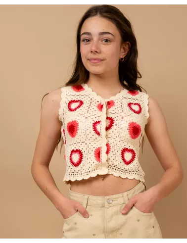 Gilet macramé