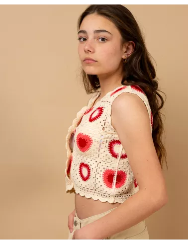 Gilet macramé