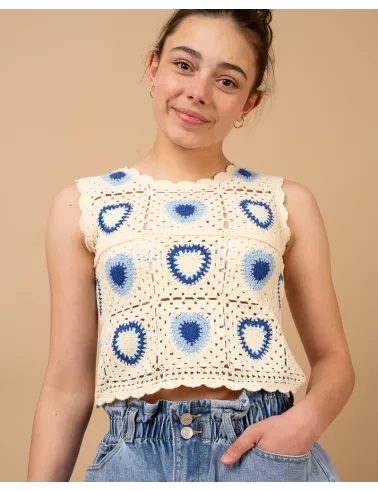 Top macramé