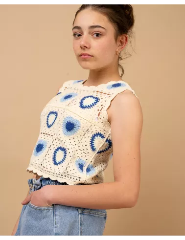 Top macramé
