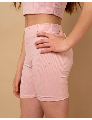 Legging short strass