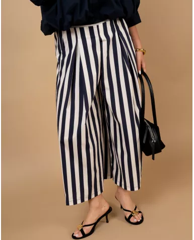 Pantalon rayures marine