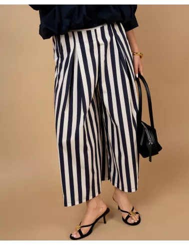 Pantalon rayures marine