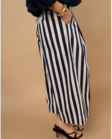 Pantalon rayures marine