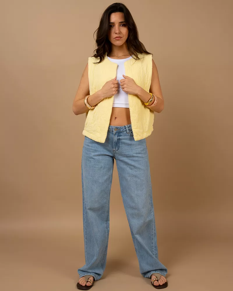 Gilet gaze de coton