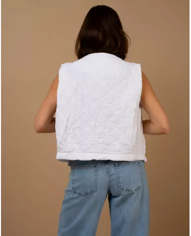 Gilet gaze de coton