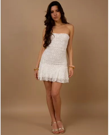 Robe bustier dentelle