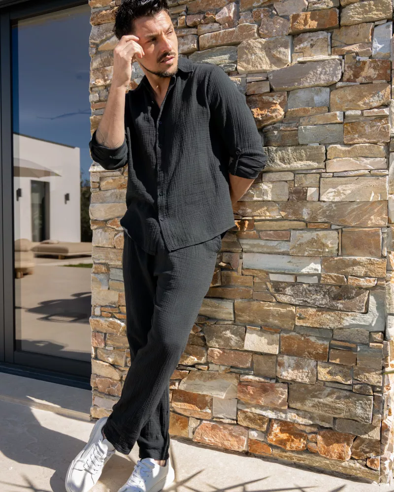 Pantalon gaze de coton