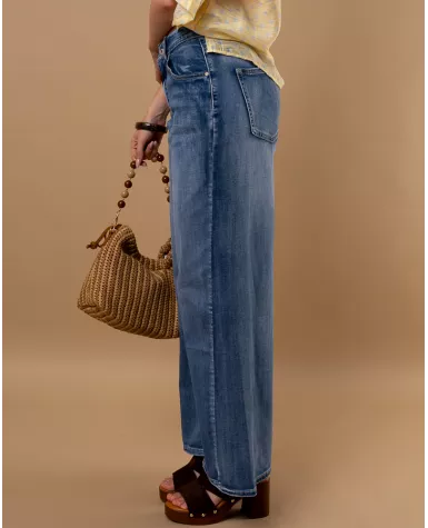 Jean large coutures