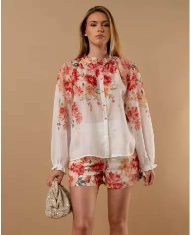Chemise fleurs