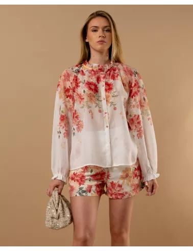 Chemise fleurs