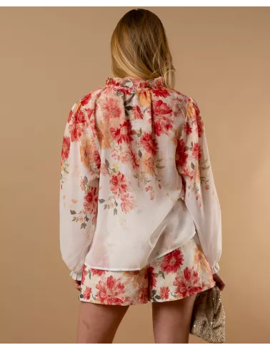 Chemise fleurs