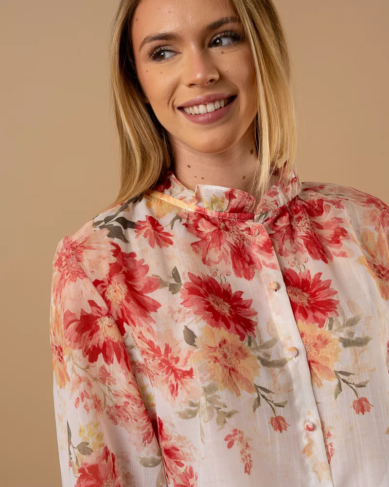 Chemise fleurs