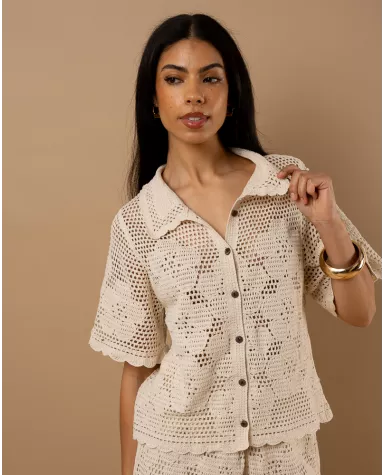 Chemise macramé
