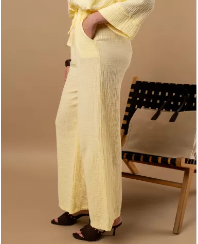 Pantalon gaze de coton