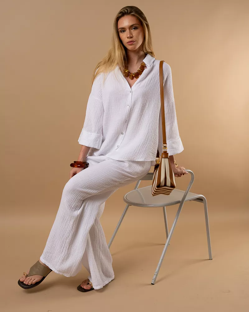 Pantalon gaze de coton