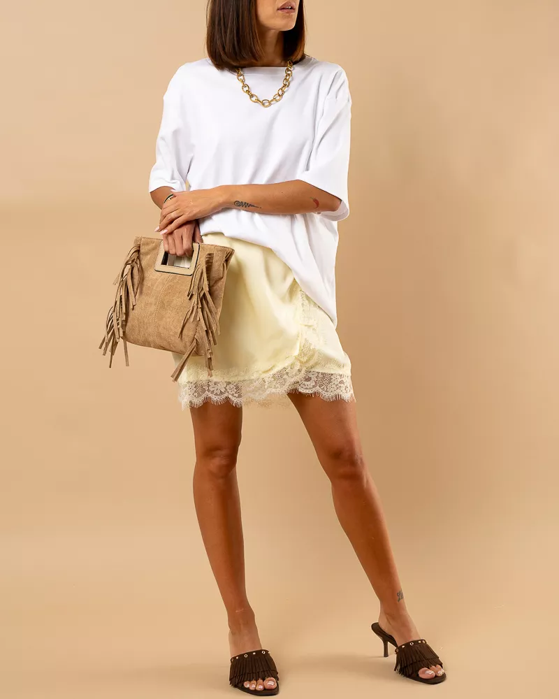 Jupe courte dentelle